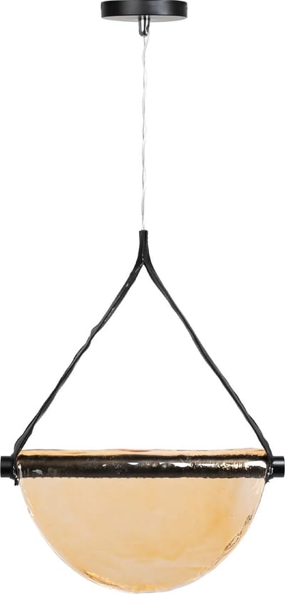 TooLight Hanglamp - Oranje/Zwart - Minimalistisch Design - Verstelbare Hoogte - Geïntegreerde LED - 28,5 x 32 cm