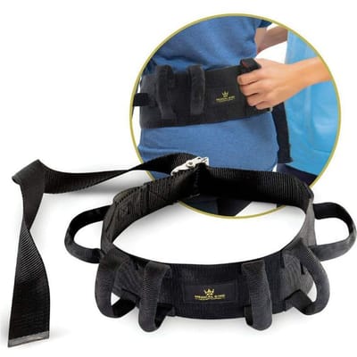 Taillesteunband Ademende zwarte comfortabele rugsteunriem voor patiënten met een handicap black