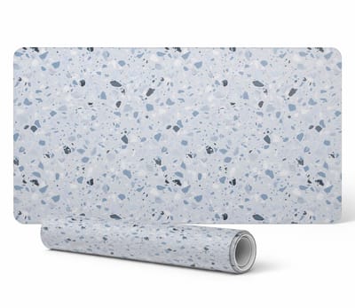Beschermende bureauonderlegger voor toetsenbord en muis, mozaïek terrazzo, 90x45 cm
