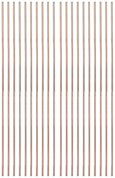 Dailygoods- Lasstaaf 20 Stuks - Fosfor Koper - 2,5 mm Diameter - 25 cm Lengte - Geschikt voor Airconditioning/Koelkasten - Duurzaam Materiaal - Lasdraad