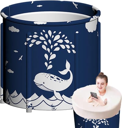 Opvouwbare badkuip - Draagbaar bad - Ontspanning thuis - Ruimtebesparend ontwerp - 120 liter - C