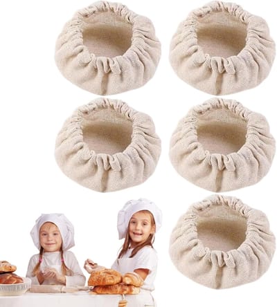 Brood Rijsdoeken - Zuurdesem Doeken - Brood Bakken - Ademend Materiaal - 5 Stuks - Wit