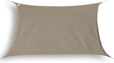 hanSe® Schaduwdoek Rechthoek Waterafstotend 2x4 m Zonnedoek Taupe