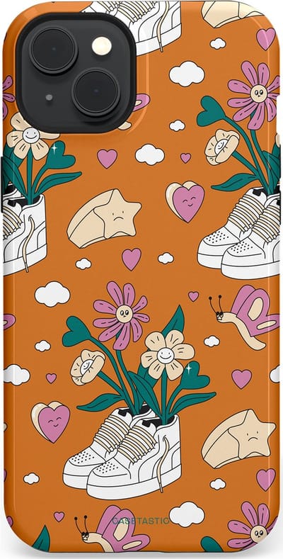 Casetastic Hoesje Geschikt voor Apple iPhone 15 Plus Magsafe - Stijlvolle Beschermende Duo-layer Case - Hartentuin