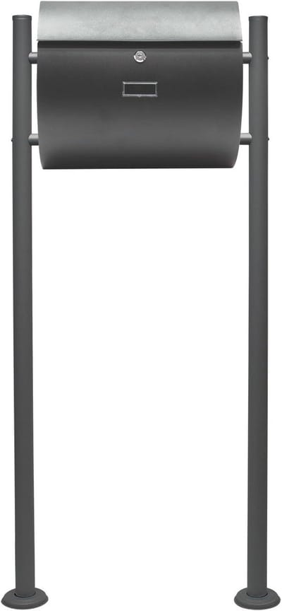 Brievenbussen Set - Wandbrievenbus Enkel - Post Ontvangen - Weerbestendig Staal - 120x9.5x50 cm - Antraciet