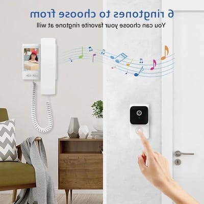 Video Deurbel Intercom - Deurtelefoon Systeem - Bezoekers Ontvangen - 35 Inch IPS Scherm