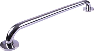 Aidapt RVS rechte handgreep - Gepolijste afwerking 90 cm - Zilver
