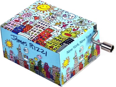 Muziekdoosje New York City met print James Rizzi