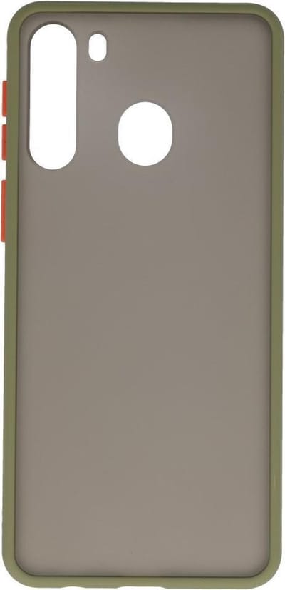 Hoesje Geschikt voor de Samsung Galaxy A21 - Hard Case Backcover Telefoonhoesje - Groen