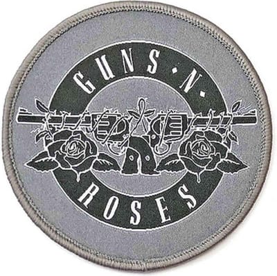 Guns N' Roses - White Circle Logo Patch - Grijs