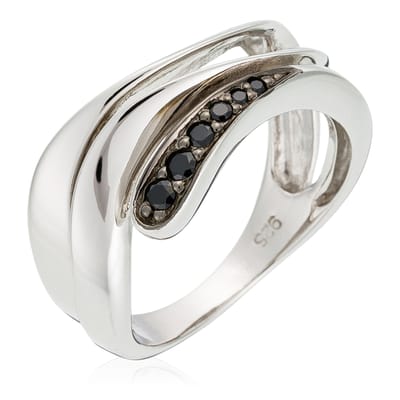 Orphelia Ring Black  Zirconium Sterling Zilver 925 Zr-3750/52