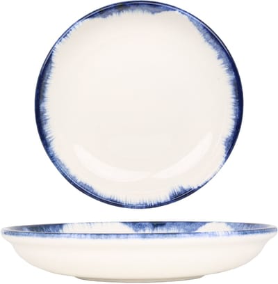 Kütahya Porselen Diepbord - Azure - Porselein - 21 cm (700cc) - set van 6