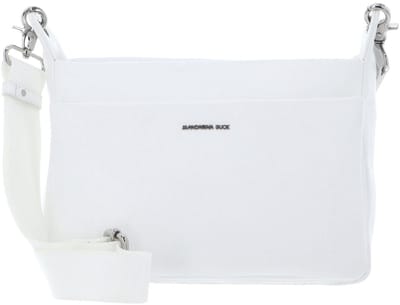 MANDARINA DUCK Leren schoudertas Mellow Leather Crossover Bag Blanc wit