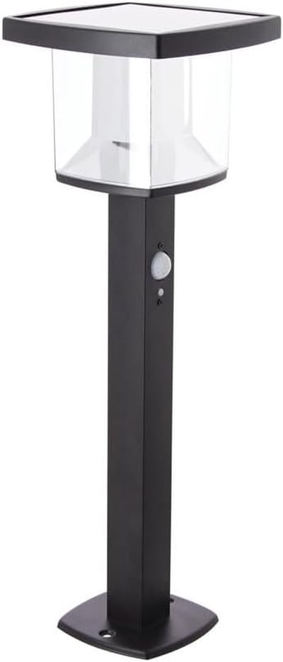 Solarlamp Buiten - Bewegingsmelder Lamp - Tuin Verlichten - 3 Modus Instellingen - 600 Lumen - Zwart