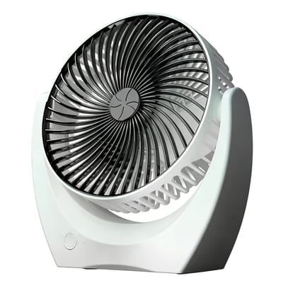 Bureauventilator – Compact en stil – Verstelbare hoek – 3 windsnelheden – Handventilator – Koelend – Zwart