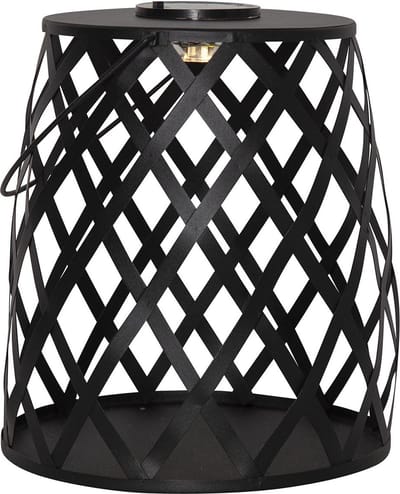 Star Trading solar lantaarn Calabria, zwart, LED, schemersensor, warm wit, voor buiten, 28 cm