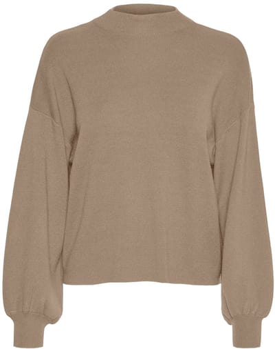 VERO MODA - VMNANCY HIGHNECK VOLUME BLOUSE GA BOO - Dames - Gebreide truien