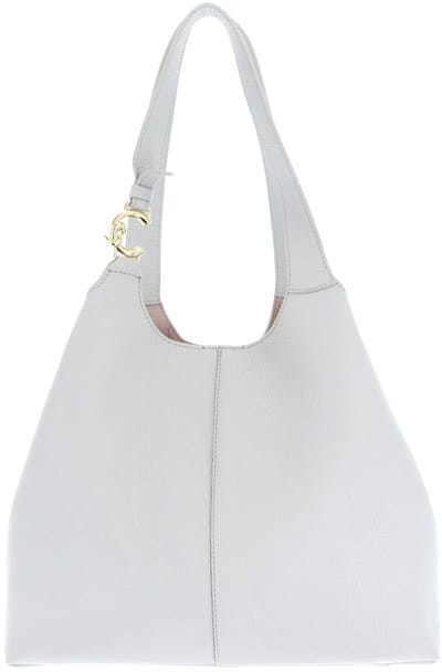 COCCINELLE Leren schoudertas C-Easy Shopper Snow Lichtgrijs