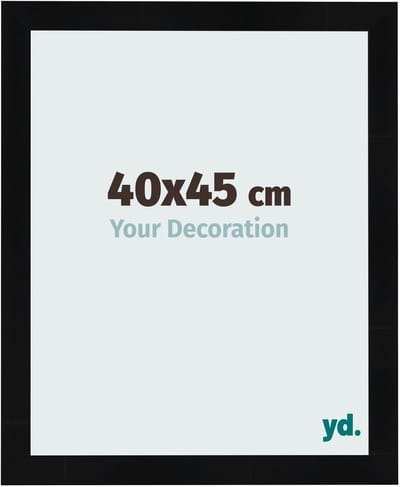 Your Decoration - Fotolijst 40x45 cm - MDF - Zwart Hoogglans - Pisa