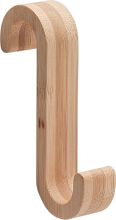 Natuurlijke Houten Kledinghaak voor Badkamer of Hal