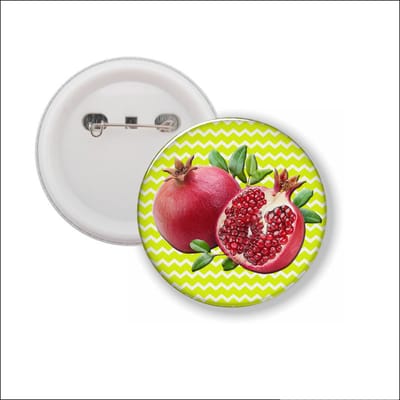 Button Met Speld - Garnaatappel
