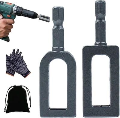 Draadtwister voor Boormachine - Draad Vlecht Gereedschap - Elektrisch Draadtwistgereedschap - Draad Stripper - Omheining en Bouw - Draad Twister Tool met Hex Schacht - Universeel Inzetbaar voor Boormachines - Met Handschoenen en Opbergtas - SOLLBRY®