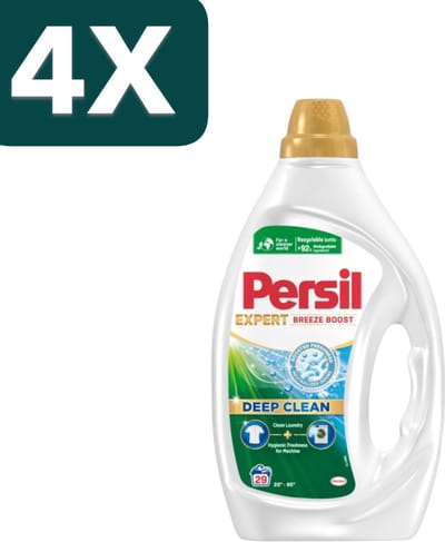 4 x Persil Wasmiddel Gel 29 Wasbeurten Breeze Boost 1,305 liter