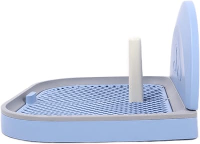 Herbruikbare hondenpot met wandbedekking, draagbaar toilet voor puppy's en kleine honden, ideaal voor zindelijkheidstraining en binnengebruik