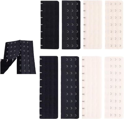 Corset Bra Extensie Haak voor Dames, Lange Corset, Verlenging voor Bustiers en Shapewear, Maat 1 en 2, Ideaal voor Taille Trainers en Onderkleding
