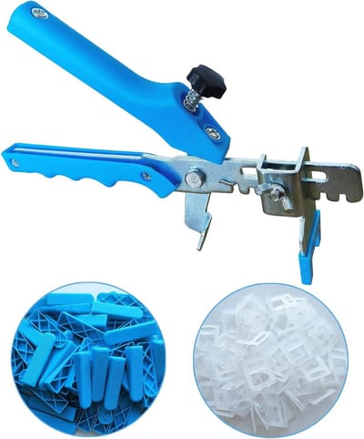 Tegelnivelleringssysteem Kit - Tegel Leveler Tool - Vlakke Tegels Leggen - Inclusief Tang en Wiggen - 1600 Clips 210 Wiggen