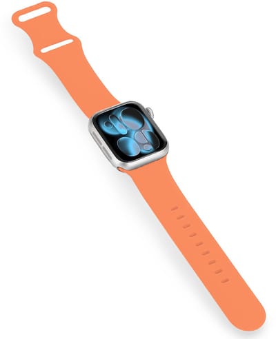 Bandje Geschikt voor Apple Watch 1, 2, 3, 4, 5, 6, 7, 8, 9, 10, 11, SE - 42/44/45/46 mm Siliconen Verstelbaar Polsband - Horloge Bandje - Calendula