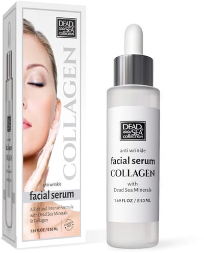 Dode zee mineralen Collageen Gezichtsserum - direct uit Israël - rozen extract - arganolie - vitaminen - verjongt 50ml