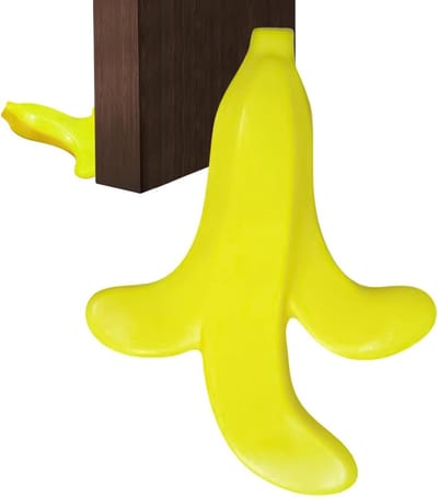 Decoratieve deurwiggen - Schattige deurstopper - Deuren op hun plaats - Schokabsorberend design - 16.6 x 13.4 cm - Geel