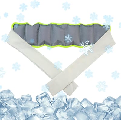 Koelende Nekdoek - Sport Sjaal - Actief Blijven - Snelle Absorptie - 16.7x10.8 cm - Grijsgroen