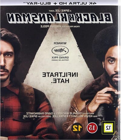 SF Studios BlacKkKlansman Blu-ray 4K Ultra HD Anglais