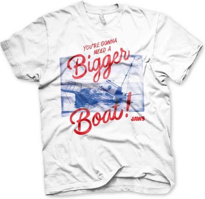 Jaws Heren Tshirt -S- You're Gonna Need A Bigger Boat Wit