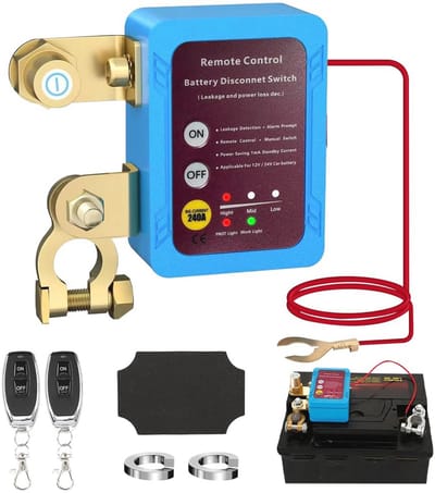 Automatische Draadloze Accuschakelaar 12V 240A met Diefstalbeveiliging voor Auto, Boot, ATV en Vrachtwagen