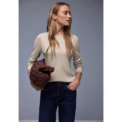 Shirt in effen kleur