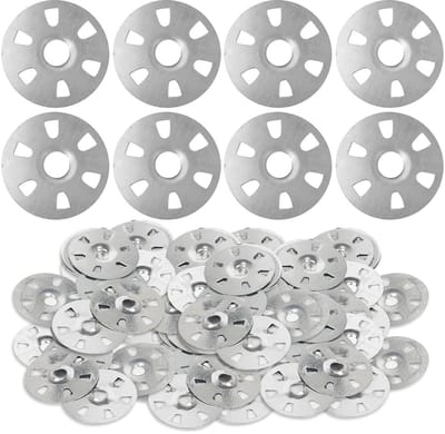 Wasmachines, Tegeldragers, Isolatieplaten van Gegalvaniseerd Staal - 100 Stuks, 35 mm Diameter, Voor Bouw en Renovatie
