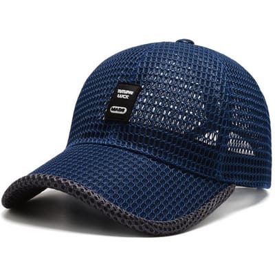 Chapeau de Soleil Respirant en Maille à Séchage Rapide pour la Pêche, Chapeau de Baseball Anti-UV pour le Golf, Casquette de Sport pour le Tennis, la Randonnée, la Course à Pied, Visières Pare-Soleil black