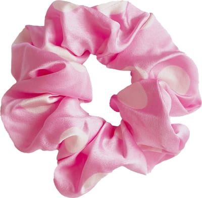 Kraagjeskopen.nl - Roze Scrunchie Exclusieve Extra Groot - Haarwokkel Haarelastiek Gestipt Zijdezacht - 1 stuk Froezel