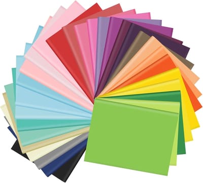 60 vellen zijdepapier, 30 kleuren regenboogzijdepapier, grote geschenkverpakking voor doe-het-zelf, kunst, handwerk, bloemen, verjaardag, feest, festival (50 x 37 cm)