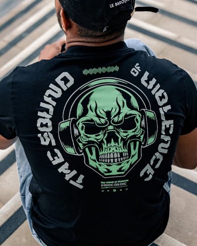 PRiDEorDiE SOUND OF VIOLENCE T-shirt Zwart - XXXL