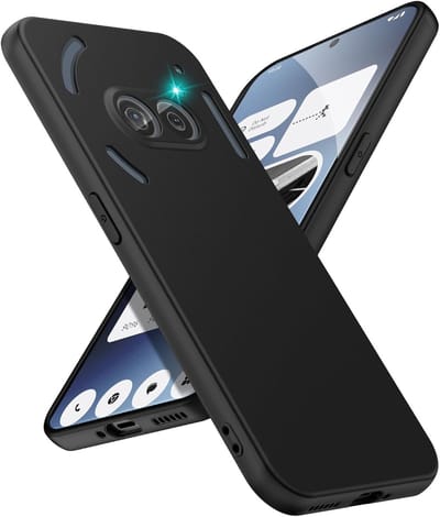 Dun TPU Hoesje Geschikt voor Nothing Phone (2a) / (2a) Plus | Back Cover Matte Zwart | Flexibel | Lichtgewicht | Ultra Dun | Zwart
