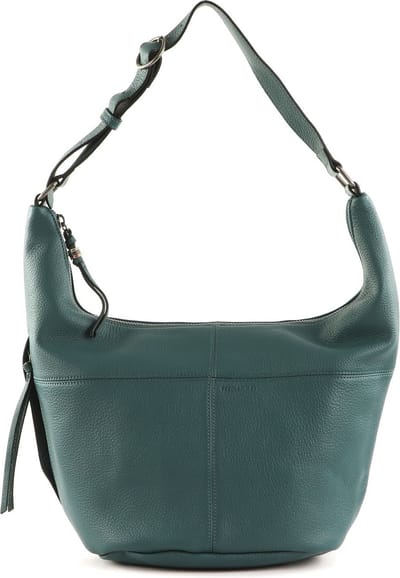 FREDsBRUDER Leren Schoudertas Pruvia Bucket Shoulderbag Deep Sea Petrol
