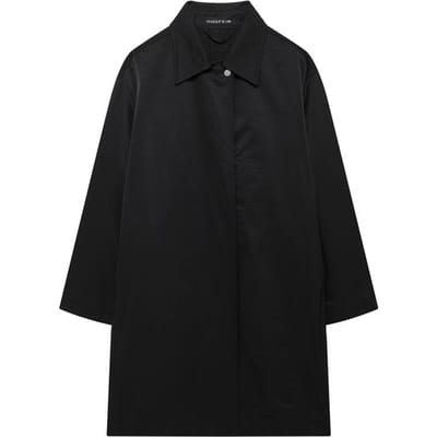 Zwarte Trenchcoat Voor Dames Herfst Oversized Met Rits Overjas Lang Vrouwelijk Casual Windjack Lange Mouw Damesjassen M zwart
