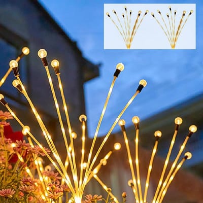 Firefly Tuinverlichting op zonne-energie - led-kristallen bol - waterdicht - schommelend - tuinverlichting voor buiten - weg - binnenplaats tuinverlichting op zonneenergie