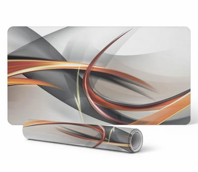 Universele beschermmat voor tafels en aanrechtbladen, dynamisch golvend patroon, 90x45 cm