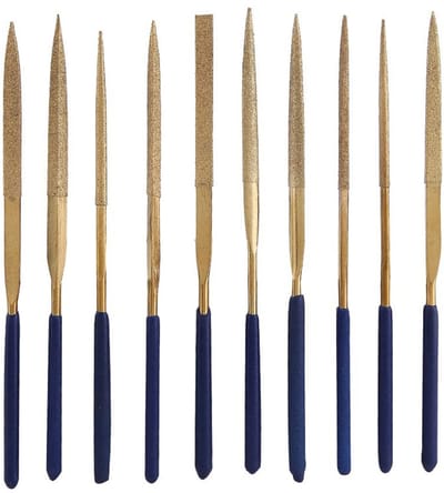 Allecto - Set van 10 Gecoate Diamant Vijlensets - Voor Metalen, Glas en Keramiek