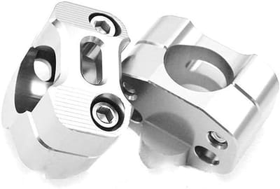 Stuurverhoger Motor - Verstelbare Klemmen - Rijcomfort Verbeteren - CNC Aluminium - 28mm - Zwart
